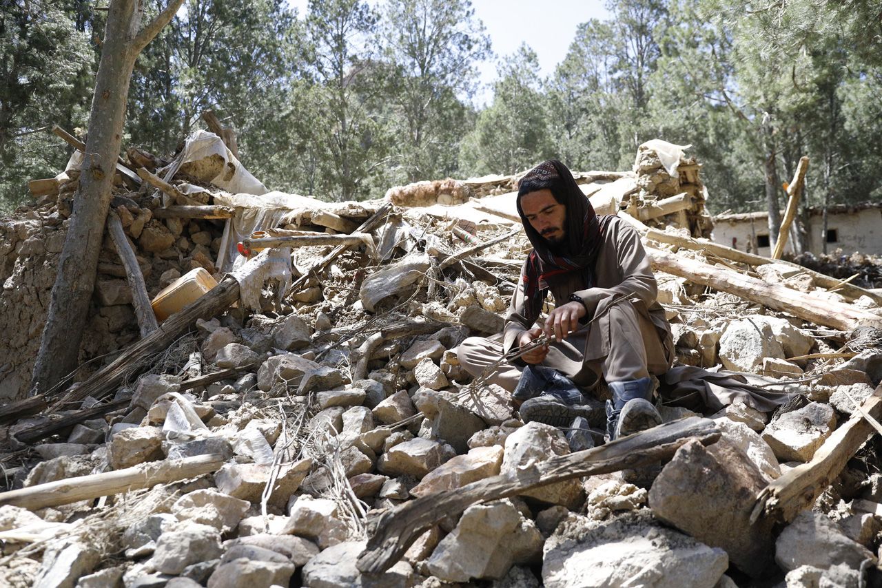 Hakenullah is a villager of Spera district of Khost province, Afghanistan. He lost everything in the devastating earthquake in June. ©Maisam Shafiey/NRC