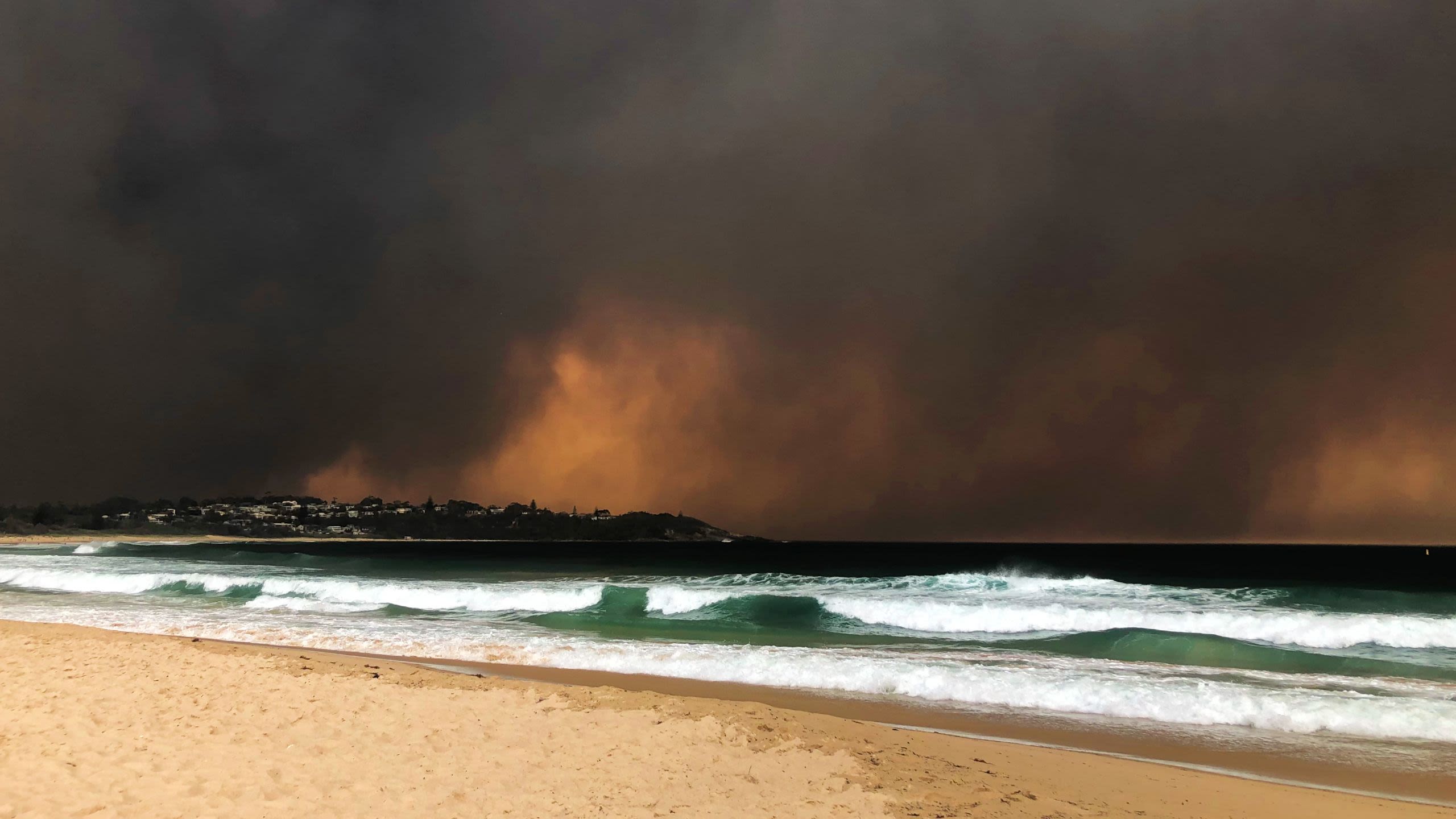 Milton New, South Wales during the bushfire emergency in January 2020